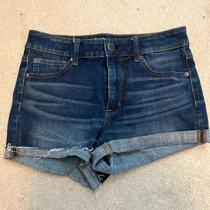 American Eagle Dark Blue Jean Shorts